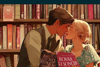 illustrate fantasy romance book cover art