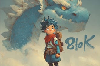 create cute children book covers with magical storybook art