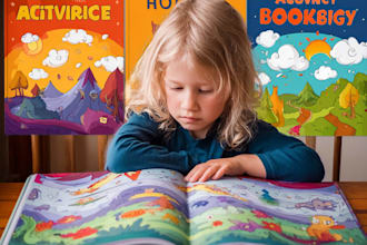 draw professional children book illustrations and story