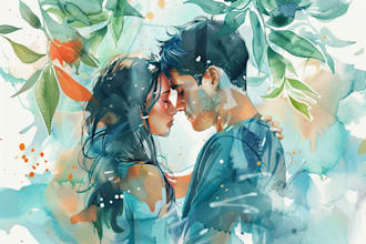 do a watercolor illustration