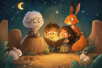 draw custom childrens book illustration