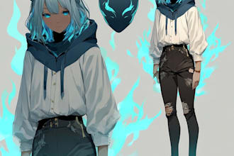 draw anime characters,furry and original characters