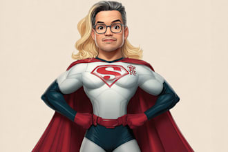 draw you dc or marvel style comic book and superhero