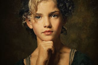 create artistic oil painting portraits