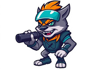 paint high quality cool gaming mascot avatars for streamers and gamers