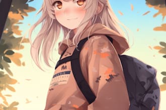 any character in anime style