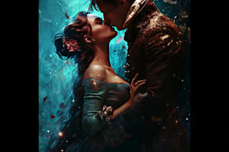 design erotica romance book cover or ebook cover
