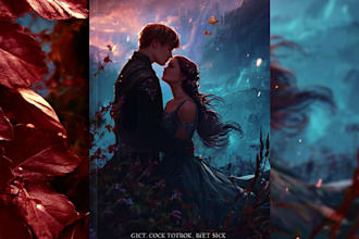 design erotica romance book cover or ebook cover