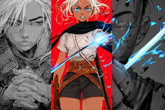 create manga comic and graphic novel anime illustration