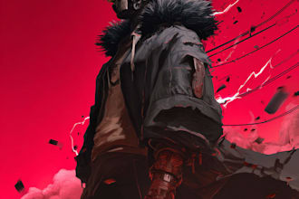do anime character art for you