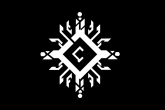 illustrate a gorgeous typography logo cyberpunk or mecha