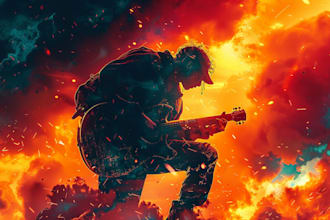 design creative music album cover art or music song artwork