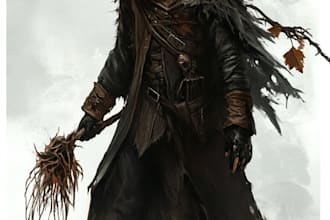 draw horror character illustration