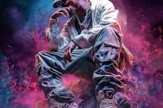 do premium hip hop album cover design