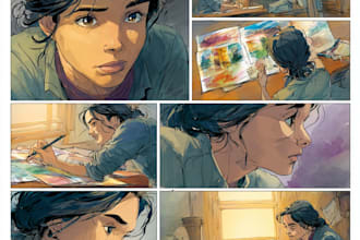 comic book illustration with comic book illustrator