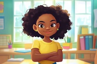 create whimsical children book illustration