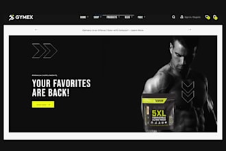 design shopify store supplement store supplement website private lab store