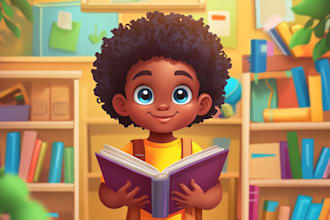 make children book illustrations and children book cover