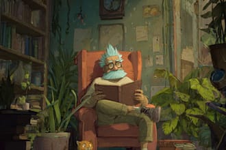 design jungle cartoon book cover