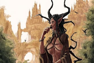 create a fantasy illustration