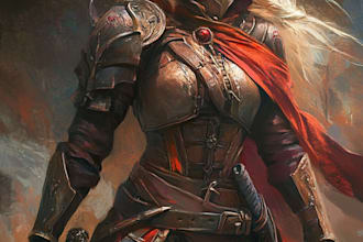 fantasy dnd character illustration