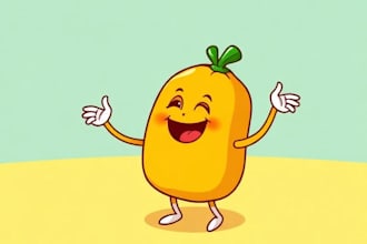 make a professional food character illustration with massive personality