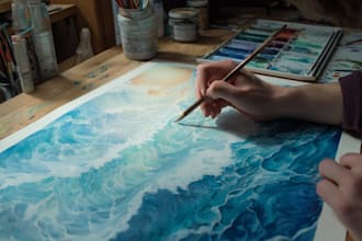 paint watercolor illustration and watercolor art