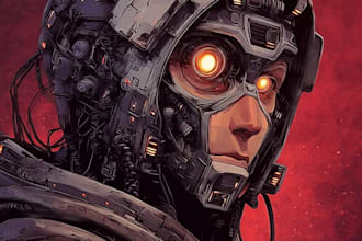 sci fi character illustration or sci fi character