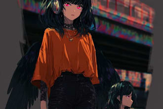 design original anime character art
