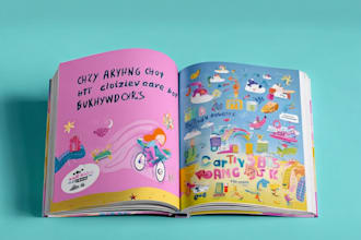 draw creative children book illustrations and storybook