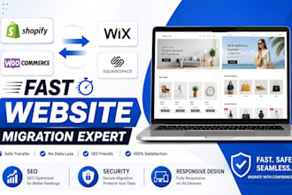 shopify migration woocommerce wix website transfer expert