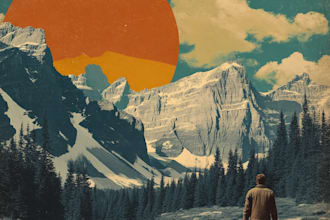 design vintage, retro, and modern travel posters
