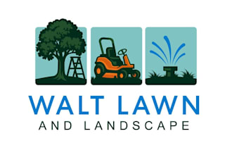 design a modern landscape and gardening logo