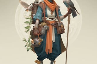 fantasy character art and unique fantasy character