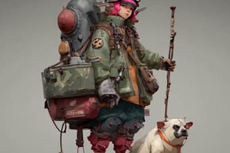 create character concept art for games and films