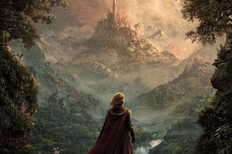 fantasy book cover design or fantasy book cover