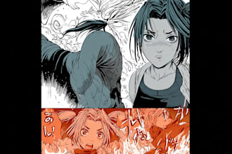 create manga comic book pages and graphic novel