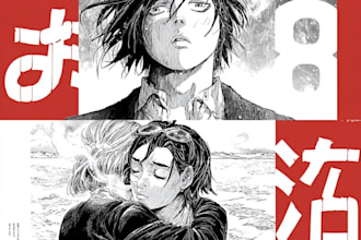dynamic manga comic pages and graphic novel illustration