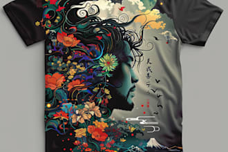 design custom merch t shirt graphics and merchandise designs