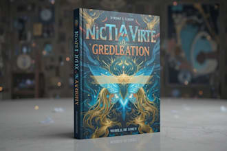 do professional kdp print book cover design and ebook cover design