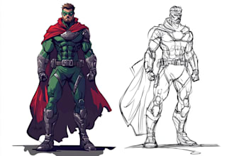 superhero character for comics