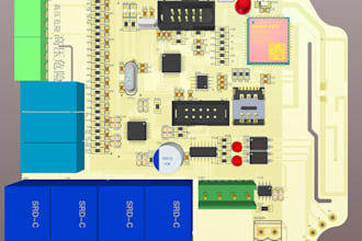 do custom pcb design, iot pcb, circuit mcu board, pcb layout esp32 rf led board