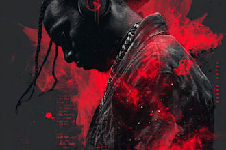 design hip hop rap trap dark edgy urban album or single cover