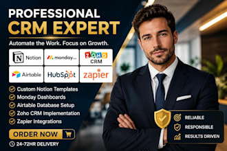 setup hubspot notion template zoho crm gohighlevel integration zapier automation