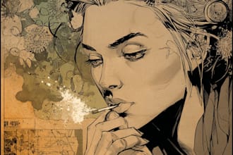 comic book illustration with comic book illustrator