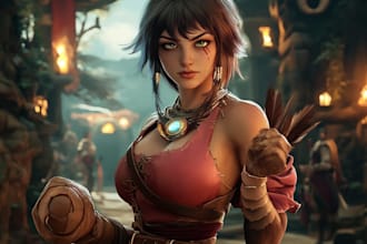 do fantasy character art and unique fantasy character