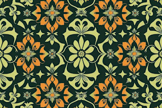 design custom repeat patterns with clean and modern style