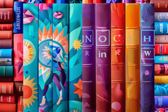 design a colorful book cover