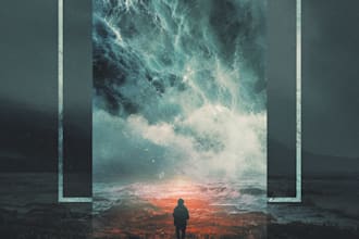 design creative music album cover art or music song artwork