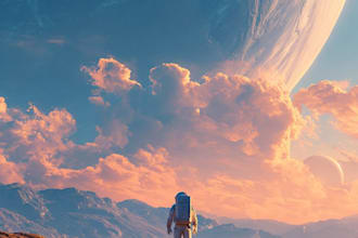 draw sci fi illustration and sci fi sci fi illustration